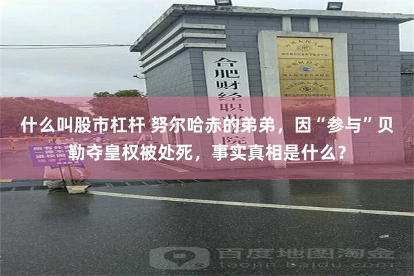 什么叫股市杠杆 努尔哈赤的弟弟，因“参与”贝勒夺皇权被处死，事实真相是什么？