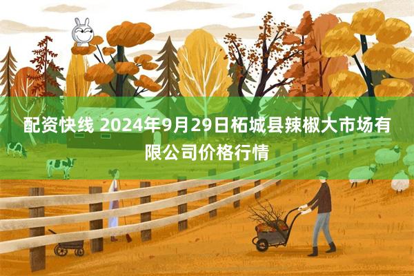 配资快线 2024年9月29日柘城县辣椒大市场有限公司价格行情