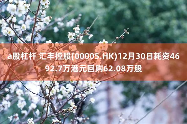 a股杠杆 汇丰控股(00005.HK)12月30日耗资4692.7万港元回购62.08万股