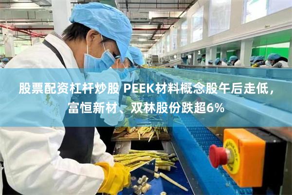 股票配资杠杆炒股 PEEK材料概念股午后走低，富恒新材、双林股份跌超6%