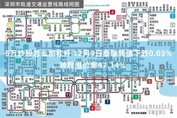 5万炒股怎么加杠杆 12月9日泰瑞转债下跌0.03%，转股溢价率47.14%