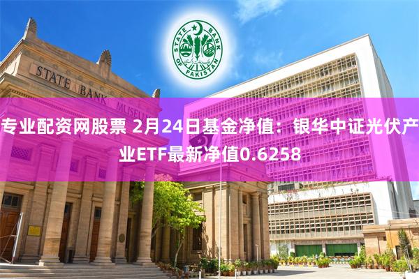 专业配资网股票 2月24日基金净值：银华中证光伏产业ETF最新净值0.6258